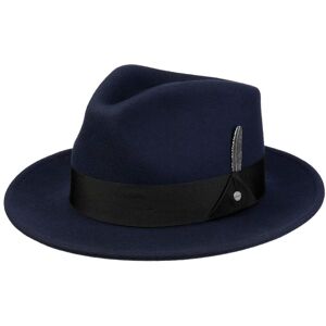 Stetson Chapeau en Laine Burdock Fedora  , size S (54-55 cm), colour bleu fonc� - Publicité