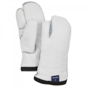 - Women's Heli Ski Liner 3 Finger - Gants taille 6, gris/blanc