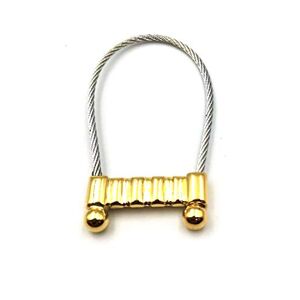 De Santis Porte-clés en or 750 avec câble en acier., acier, S - Publicité