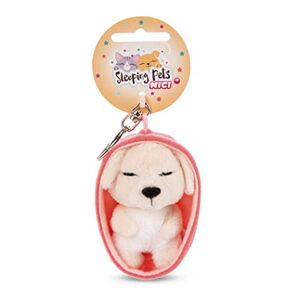 NICI - Porte-clés Chien Sleeping Pets crème 8cm, 48834, Beige - Publicité