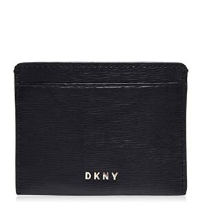DKNY , Portefeuille à Deux Volets aux Femmes, Black/Gold, 10 x 7.5 x 0.5 cm - Publicité