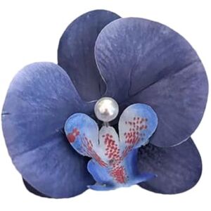 BBASILIYSD Pinces à cheveux avec fleurs d'orchidée perlées Tendance Mignon bec de canard Pour la plage A2g5 Style coréen - Publicité