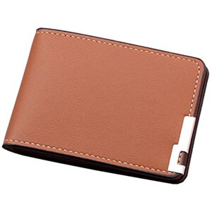 TDEOK Portefeuille court pour femme couleur unie avec fentes pour cartes de crédit pour permis de conduire pochette pochette pour homme petit (marron, taille unique) - Publicité