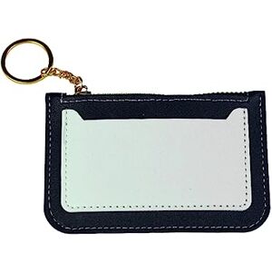 Tainrunse Femmes Portefeuille Portable Mini Faux Cuir Fermeture éclair Mince Portefeuille Porte-clés Porte-Cartes Couleur Unie Portefeuille Porte-Monnaie Noir - Publicité