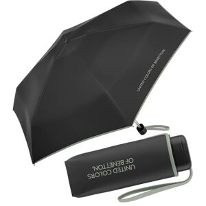 Benetton Parapluie de poche Ultra Mini Flat Solid, Black-iceberg Green, 88 cm - Publicité