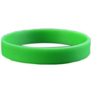 OUHUAN Bande de la Poignet Bracelet en Silicone en Caoutchouc a la Elastique Vert - Publicité