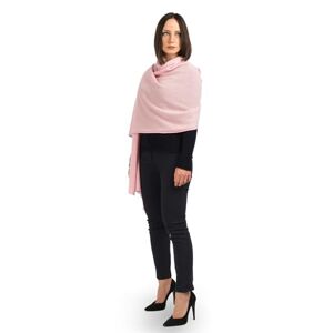 DALLE PIANE CASHMERE Ètole 100% cachemire Made in Italy Femme, Couleur: Rose, Taille unique - Publicité