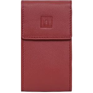 Hexagona Étui Porte-clés Compatible Cartes de crédit pour Femme Collection Soft Rouge en Cuir - Publicité