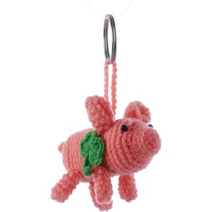 By Bers Grenouille Vache Ours Crochet Porte-clés Pendentif Sac Crochet Laine Animal Amusant, 5cm bis 16cm, Laine synthétique - Publicité