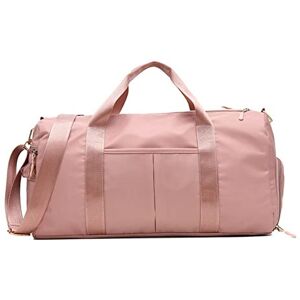 COTCLO Sac de voyage en nylon pour femme Sac de rangement Sac de sport en diagonale Sac à chaussures, rose, A - Publicité