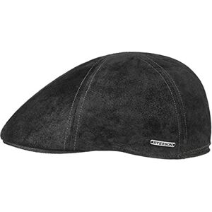 STETSON Casquette Gatsby Texas Pig Skin Homme Casquettes pour l'hiver avec visière, Doublure Printemps-été XXL (62-63 cm) Noir - Publicité