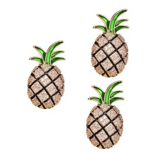 VALICLUD 3 Pièces broches femme accessoires de déguisements porte-clés licorne porte-clés fraise broche en alliage broche ananas Combinaison goupille de col petit ananas badge - Publicité