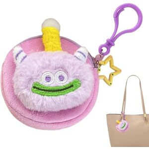 Generic Portefeuille en Peluche, Portefeuille en Peluche pour Femme   Mini Sac à Monnaie en Peluche pour Animaux Porte-clés Pendentif Grande Bouche, Porte-Monnaie en Peluche, poupée Mignonne pour Ornements - Publicité