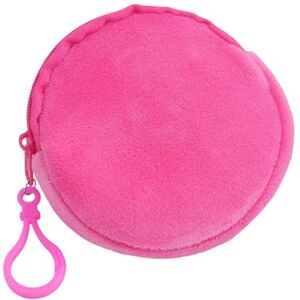 YIGZYCN Mini porte-clés coloré Joli porte-monnaie rond Joli porte-monnaie circulaire Pendentif décoratif en peluche Porte-monnaie pour femme, a - Publicité