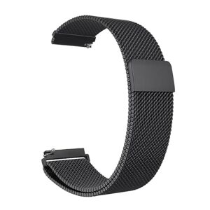 KanaAt LKQASD Bracelet métallique 18mm 20mm 22mm, Compatible avec la montre Vivoactive 3 4 4s Venu 2 2s 3s SQ Forerunner 645, boucle milanaise (Color : Black, Size : Vivoactive 4) - Publicité