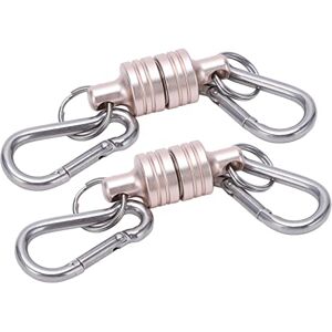 SPYMINNPOO Porte-clés Magnétique à Tirer, 2 Pièces MagConnect 2 Kg à Dégagement Magnétique Détachable Porte-clés à Retirer, Fixation Sécurisée des Clés au Sac, Accès Facile aux Clés, Argent Rose - Publicité