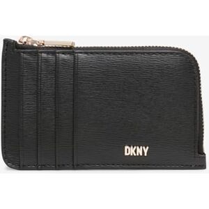 DKNY Perri Étui à Fermeture éclair Around pour Cartes, Portefeuille bi-Pliable pour Femme, Noir/doré, Einheitsgröße - Publicité