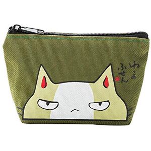 U-M Pulabo Porte-monnaie tendance en tissu Oxford avec motif de chat mignon pour filles Pochette pour cartes de crédit et argent 12 x 9 x 3,5 cm Portable et utile - Publicité