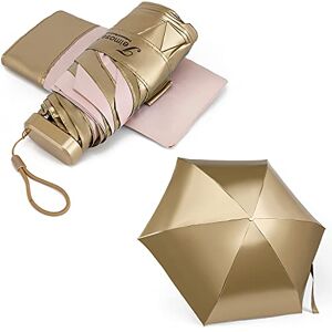 TEIMOSE Ultra Light Umbrella,Rain & Sun compact Umbrella Windproof, Mini Folding Umbrella for Travel Windproof, Rainproof & 99% UV Protection with Black Anti-UV Coating, UPF50+ (PINK) - Publicité