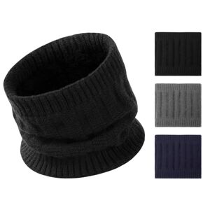 Unisex Cache-Cou Hiver Écharpe Tricot Chaud Snood Tricotée Tour de Cou Col  Femme Foulard Cache-cou Outdoor Pour Cycliste Moto