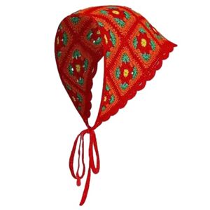 Mabta Bandeau à cheveux polyvalent à fleurs pour femme, turban pour femme, accessoires pour cheveux crochetés, foulard pour femme, turban - Publicité