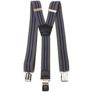 Miobo Bretelles en forme de X pour homme et femme, 4 cm de large et 3 clips en forme de X pour homme et femme, toutes les couleurs Gris Taille Unique - Publicité