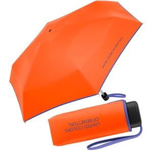 Benetton Parapluie de poche ultra mini plat solide, Rouge orange., 88 cm, Parapluie de poche Super Mini - Publicité
