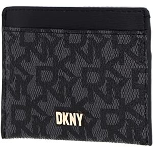 DKNY Porte-Cartes de crédit Bryant avec Logo Enduit, Accessoire de Voyage Femme, Noir, Card Holder - Publicité