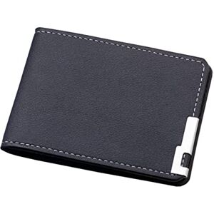 TDEOK Portefeuille court pour femme couleur unie avec fentes pour cartes de crédit pour permis de conduire pochette pour homme petit (noir, taille unique) - Publicité