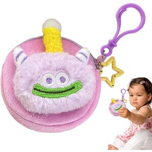 Générique Portefeuille en peluche, portefeuille en peluche pour femme Mini porte-clés pour animaux en peluche Porte-clés à grande bouche, porte-monnaie en peluche, pendentif à breloque, animaux, ornements e - Publicité