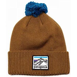 Patagonia Powder Town Beanie Béret Mixte, Brun (Line Logo Ridge/Mulch Brown), Taille Unique - Publicité