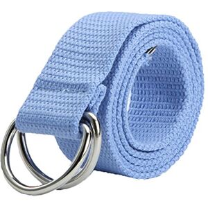 Jiacheng29 Ceinture de sport en toile à double anneau pour homme et femme Bleu Taille Unique - Publicité