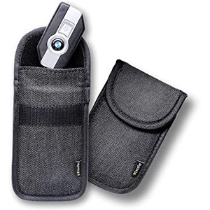 Lot De 2 Mini Etui Anti Rfid Cl Voiture Portable, Pochette Anti