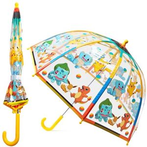 Pokémon Parapluie Canne, Parapluie Cloche Dome Transparent Parapluie Enfant Original Résistant Accessoire Officiel - Publicité