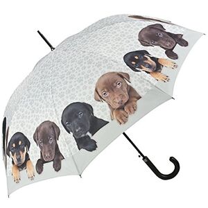 VON LILIENFELD® Parapluie Canne Grand Robuste Ouverture Automatique Chien Quatuor de chiots - Publicité