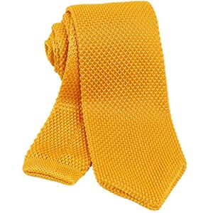 Alizeal Cravates tricotées décontractées multicolores vintage pour homme, 118-Jaune, taille unique - Publicité