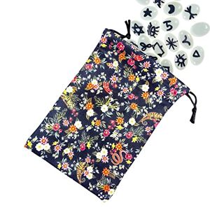 BAOK Pochette de tarot – Petits sacs cadeaux en tissu avec cordon de serrage   Pochette à bijoux luxueuse de taille carte de tarot pour cadeau, polaire composite - Publicité
