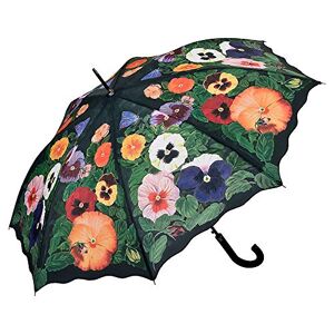 VON LILIENFELD® Parapluie Canne Grand Robuste Ouverture Automatique Floral Pensées - Publicité