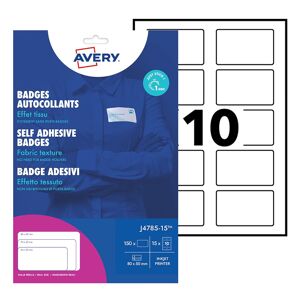 Avery Badge adhésif Avery 50 x 80 mm - Boîte de 150