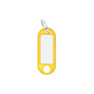 Wedo Porte-clés avec anneau, diamètre: 18 mm, jaune Rouge