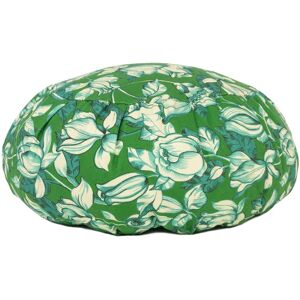 Vent de Bohème Coussin de méditation en coton imprimé fleuri vert