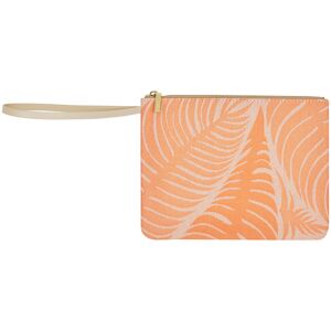 Le Jacquard Français Pochette en coton orange 20 x 15