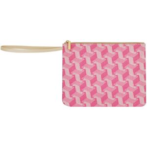 Le Jacquard Français Pochette en coton rose 20 x 15