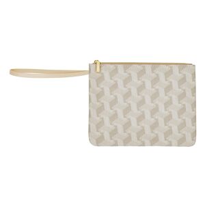 Le Jacquard Français Pochette en coton beige 20 x 15 Beige 20x0x15cm