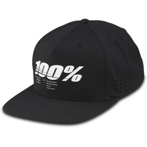 100% Casquette 100% Drive Snapback Noire -