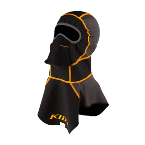 Cagoule Klim Arctic Noir-Strike Orange -