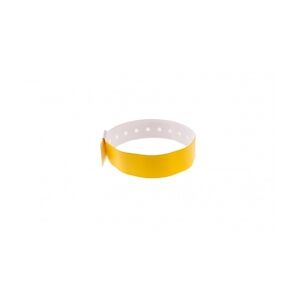 Bracelet événementiel vinyle Type L - Mat - Jaune (lot de 100)