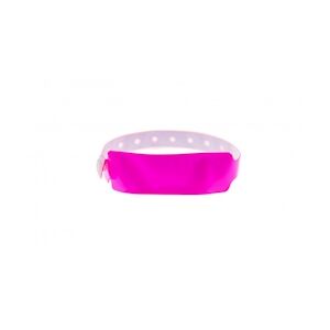 Bracelet événementiel vinyle Extra-large - Brillant - Rose (lot de 100)