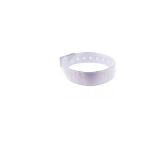 Bracelet holographique type L avec bulles - blanc (lot de 100)