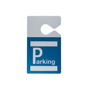 Badge parking avec accroche rétroviseur - Bleu roi (lot de 100)